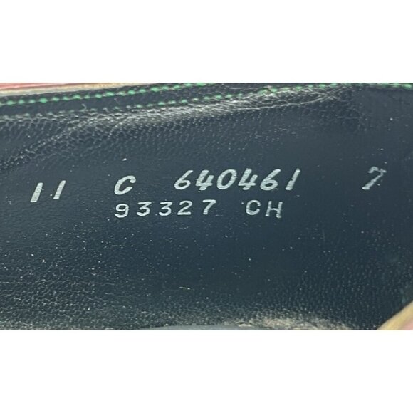 Vintage Florsheim Imperial Men’s 11C Wingtip Oxford Burgundy Leather Dress Shoes - Picture 10 of 12